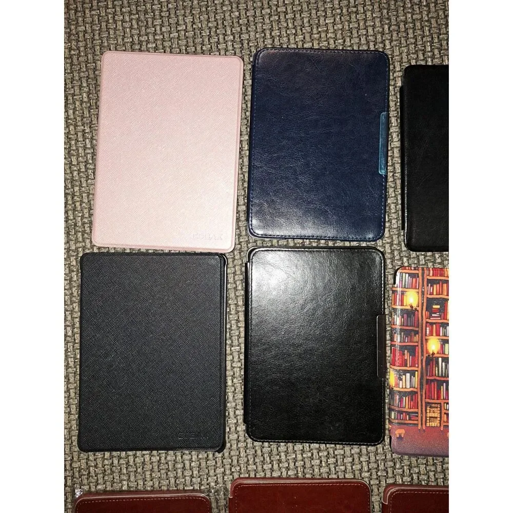CoBak LOT of 9 Cases for Kindle & Paperwhite - PU Leather Smart Covers